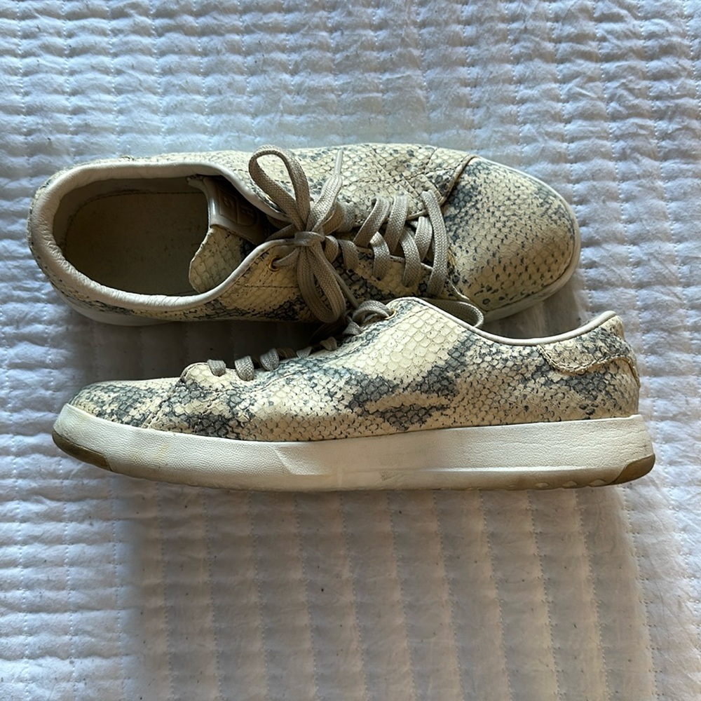 Cole Haan Snakeskin White Sneakers